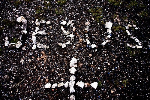 Jesus in rocks