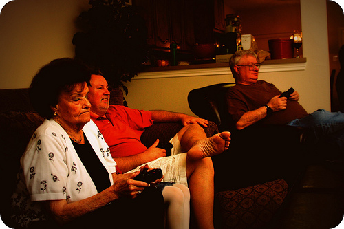 While Grandma might not be surfing the interwebs, she does love her some Tiger Woods Golf on the PS3
