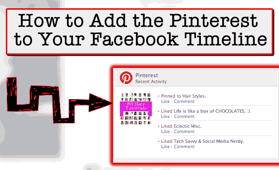 how to add pinterest to facebook