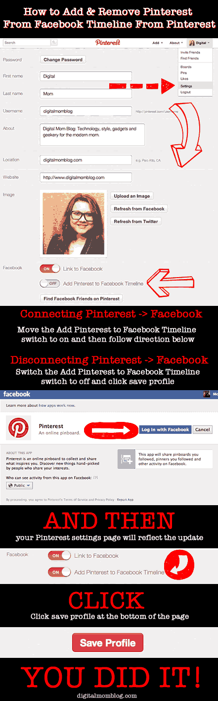 How to install Pinterest to Facebook from Pinterest