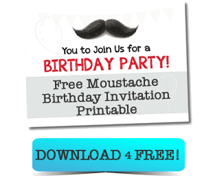 Free Moustache Birthday Invite Printable