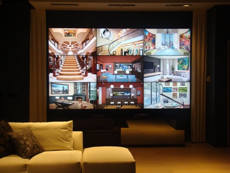 video wall for home security