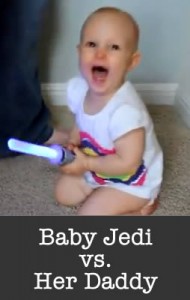 Baby Jedi and Her Lightsaber