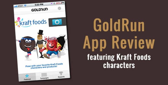 Gold Run App – Augmented Reality Fun With Your Favorite Kraft Icons!
