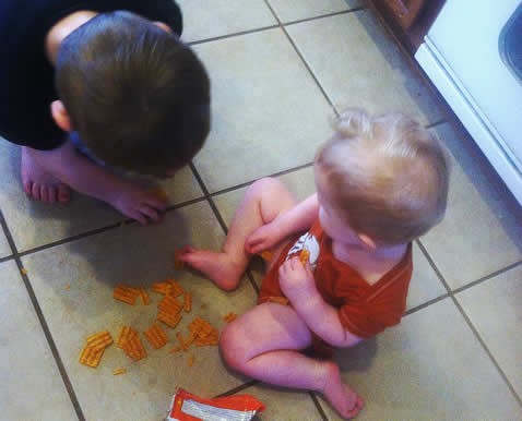 toddler mess