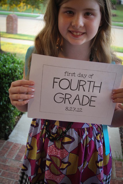fourth grader
