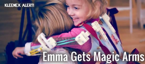 Kleenex Alert: 2 Year Old and Her Magic Arms