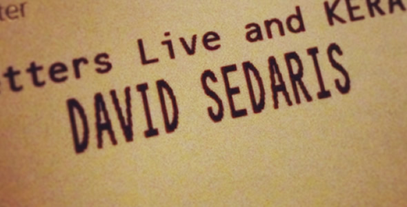 David Sedaris Live